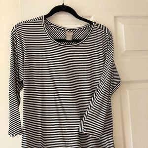 Chicos striped Hi-Low top